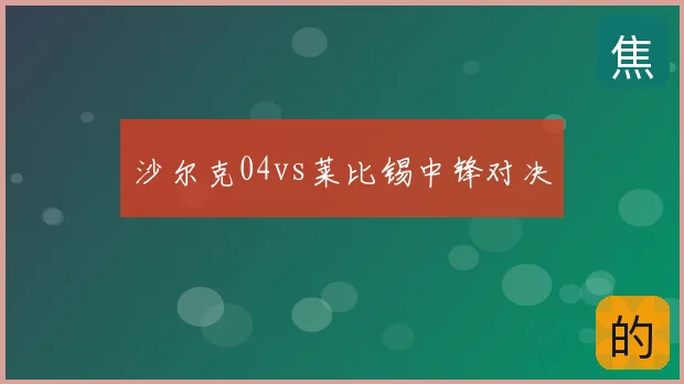 沙尔克04vs莱比锡中锋对决